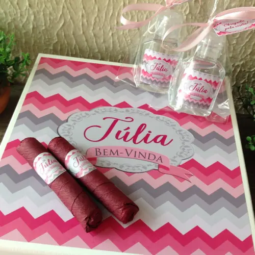 Kit Caixa Premium + 30 Charutos + 20 Alcool Gel Tag