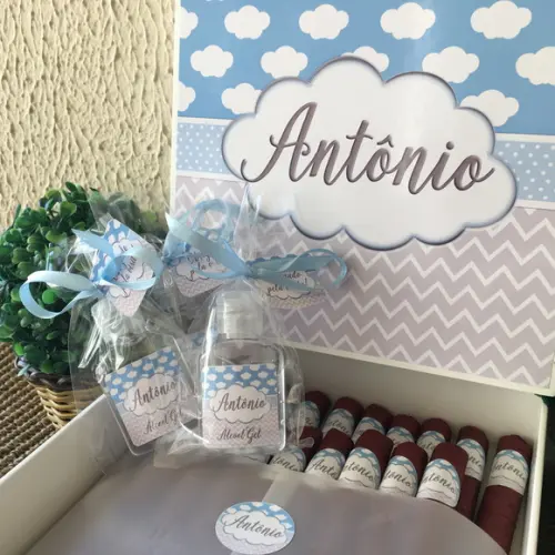 Kit Caixa Premium + 40 Charutos + 20 Alcool Gel Tag