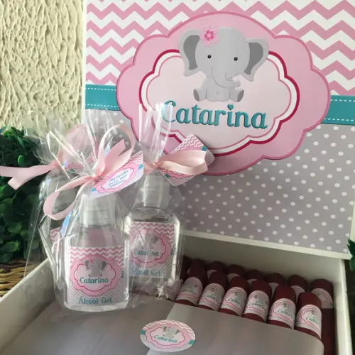 Kit Caixa Premium + 50 Charutos + 30 Alcool Gel Tag
