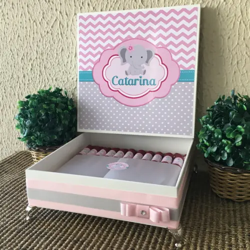 Kit Caixa Premium + 50 Charutos + 30 Alcool Gel Tag