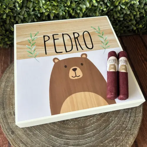 Kit Caixa Simples + 25 Charutos + 25 Alcool Gel Lacinho