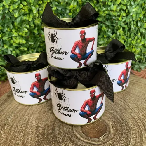 Latinha Personalizada - Tubolata 7x5cm Aranha