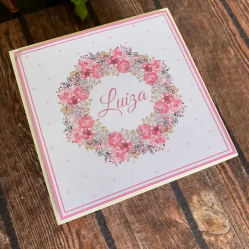 Mini Caixa + 20 Charutos Chocolate Floral
