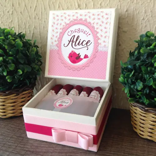 Mini Caixa Charutos Chocolate Bird