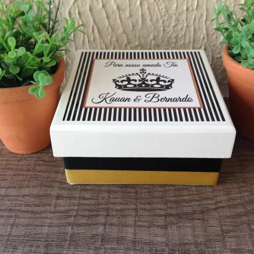 Mini Caixa Charutos Chocolate Black Gold