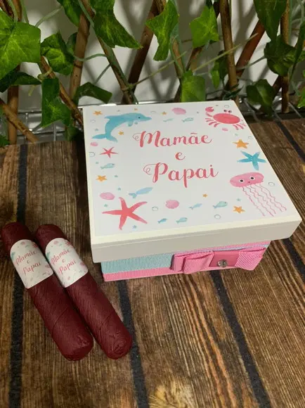 Mini Caixa Charutos Chocolate Brasão