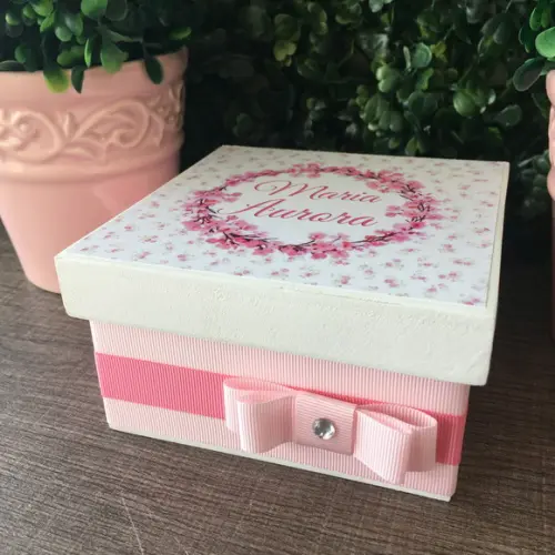 Mini Caixa Charutos Chocolate floral