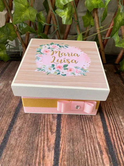 Mini Caixa Charutos Chocolate Floral