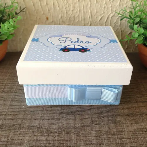 Mini Caixa de Charutos Chocolate Carro