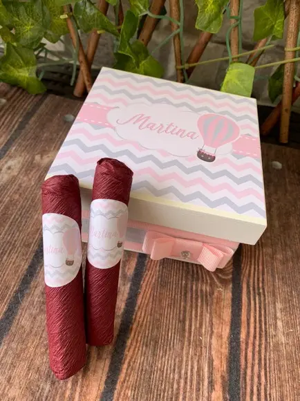 Mini Caixa de Charutos Chocolate Chevron