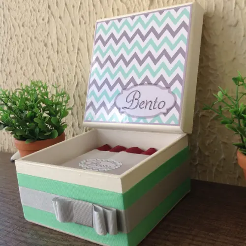 Mini Caixa de Charutos Chocolate Chevron