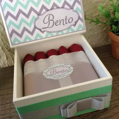 Mini Caixa de Charutos Chocolate Chevron