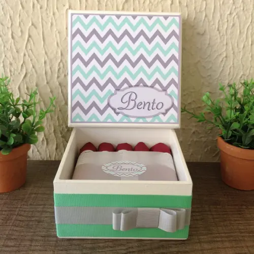 Mini Caixa de Charutos Chocolate Chevron