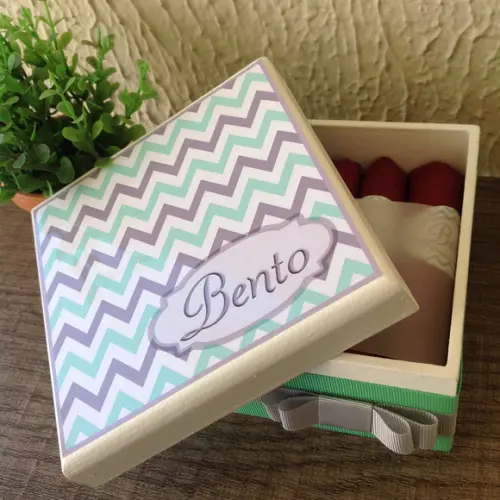 Mini Caixa de Charutos Chocolate Chevron