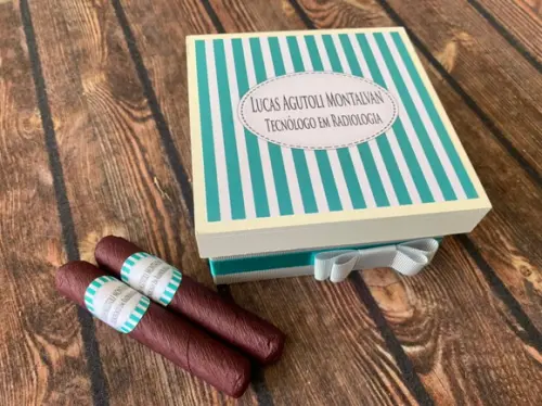 Mini Caixa de Charutos Chocolate Médico