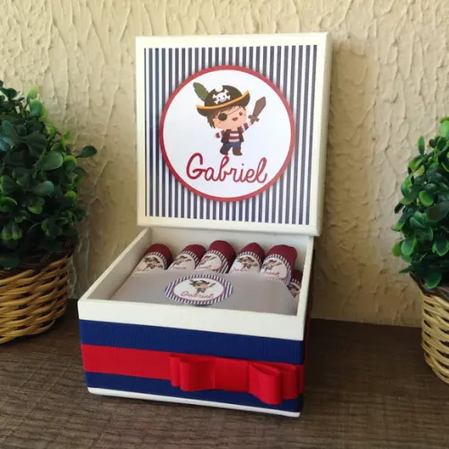 Mini Caixa de Charutos Chocolate Pirata