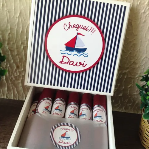 Mini Caixa de Charutos Chocolate Navy
