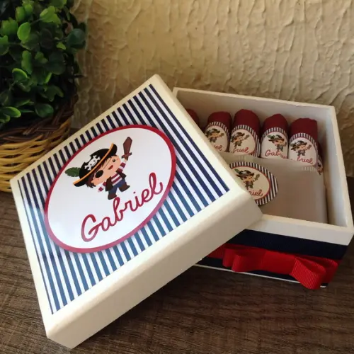 Mini Caixa de Charutos Chocolate Pirata