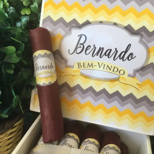 Mini Caixa de Charutos Chocolate yellow