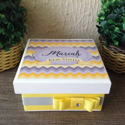 Mini Caixa de Charutos Chocolate yellow