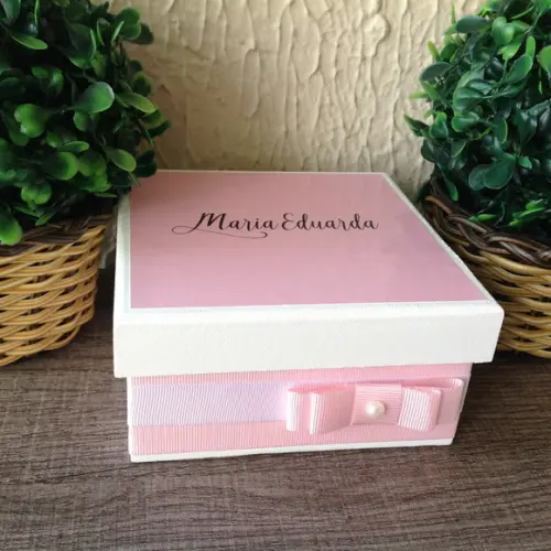 Mini Caixa mdf Personalizada - Modelo Luxo