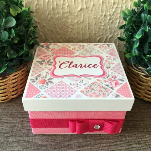 Mini Caixa mdf Personalizada.- Modelo Luxo