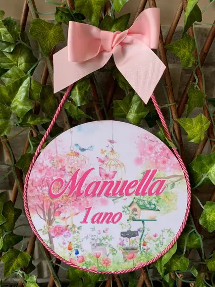 Placa Redonda Porta Maternidade