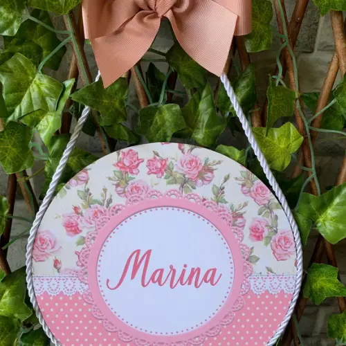 Placa Redonda Porta Maternidade