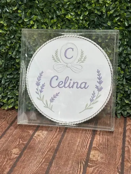 Quadro Porta Maternidade Acrílico Clean 20x20