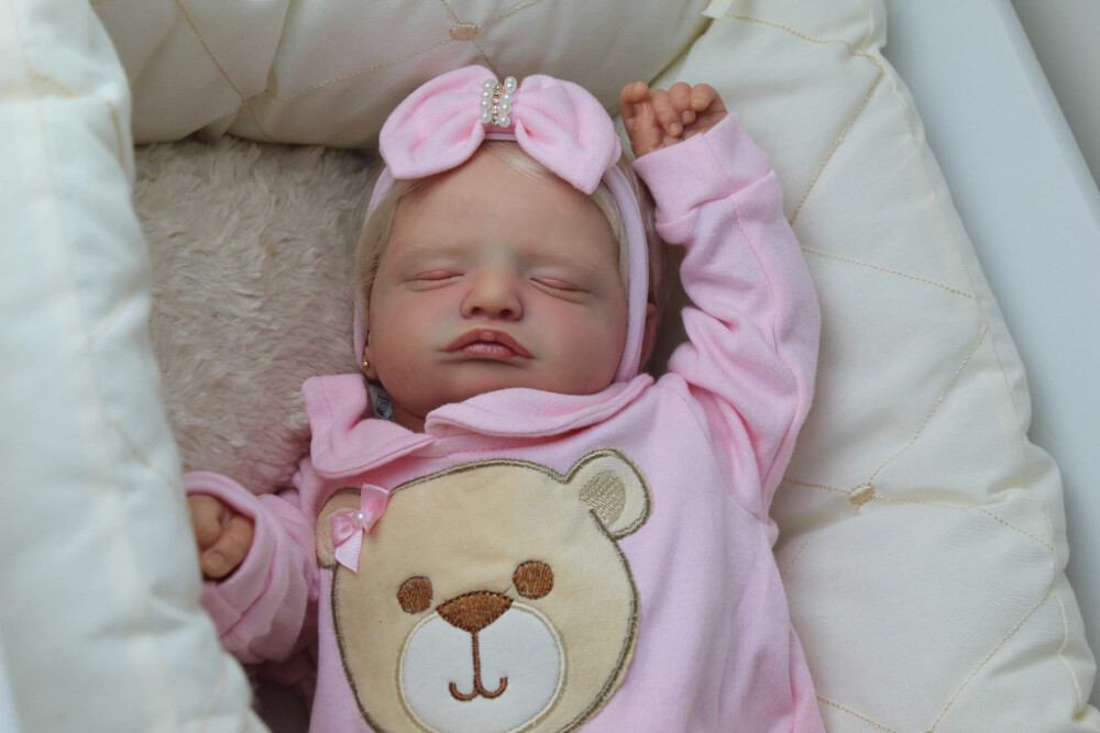 Bebê Reborn Rosalie Loira Realista