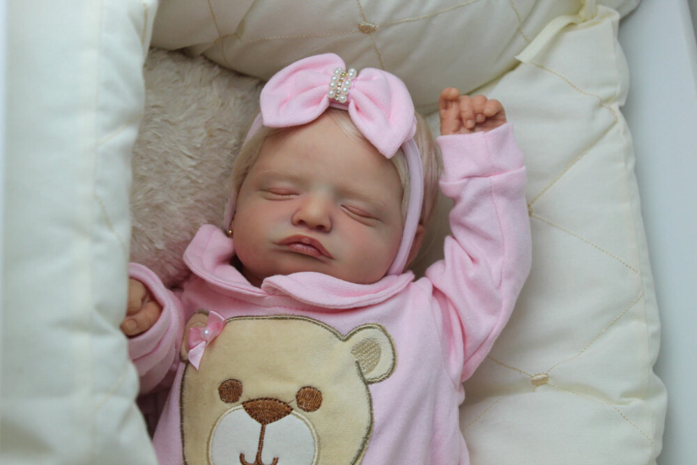 Bebê Reborn Rosalie Loira Realista