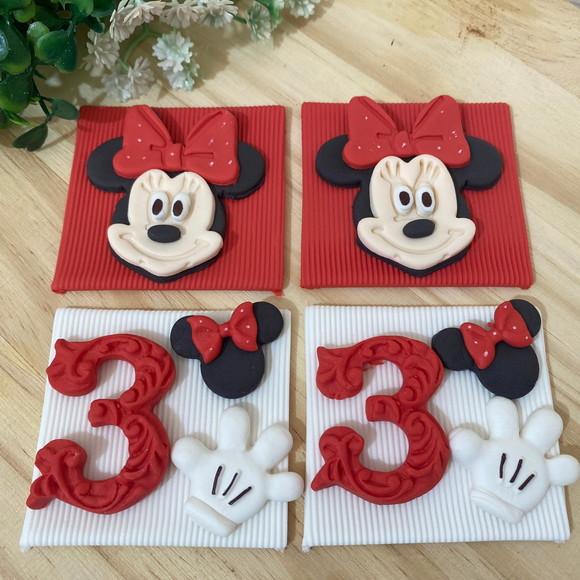 Aplique em Pasta Americana Minnie para Pão de Mel
