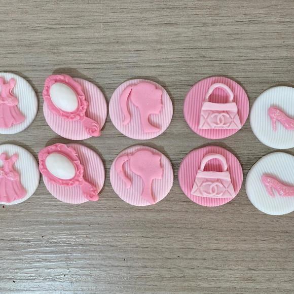 Aplique Pasta Americana Barbie para Brigadeiros/trufas