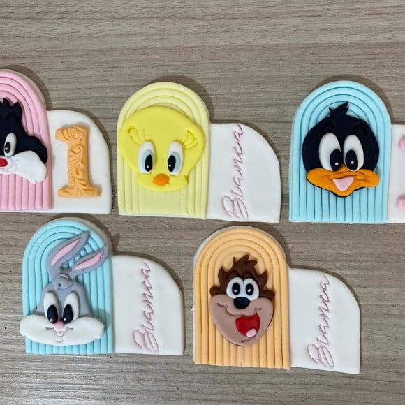 Aplique Pasta Americana Looney Tunes 9,5cm