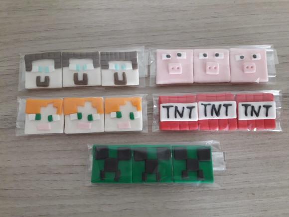 Aplique pasta americana Mine Craft para brigaderios/trufas