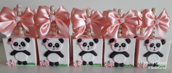 Aplique pasta americana Panda para pão de mel