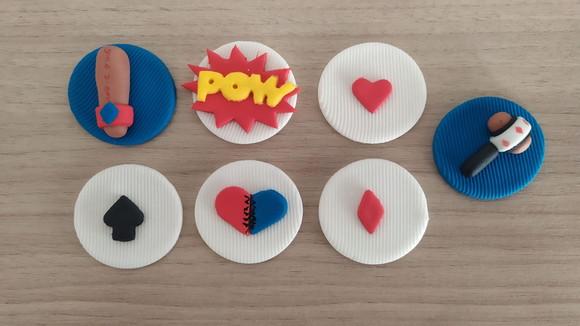 Apliques em Pasta Americana Alerquina para Brigadeiro/trufa
