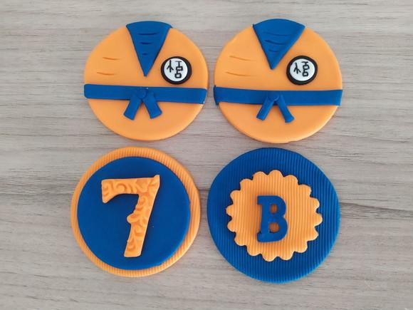 Apliques em Pasta Americana Dragon Ball Z para Pirulito/cupc