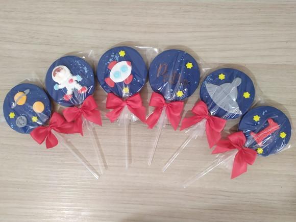 Pirulito de chocolate Personalizado Astronauta