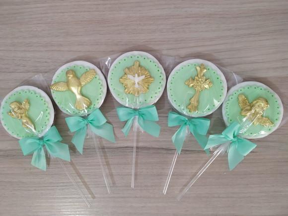 Pirulito de chocolate Personalizado Batizado