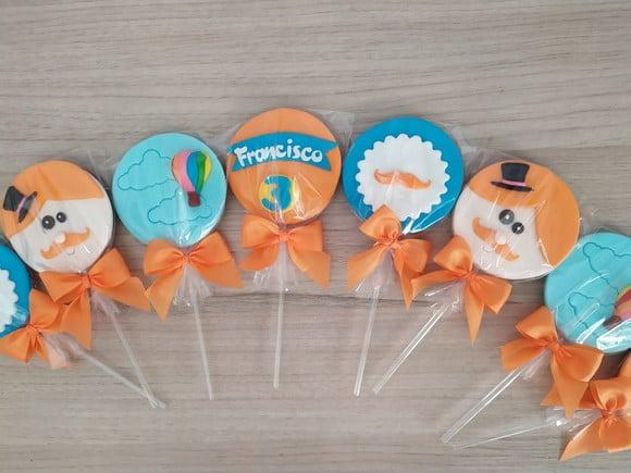 Pirulito de chocolate Personalizado Mundo Bita