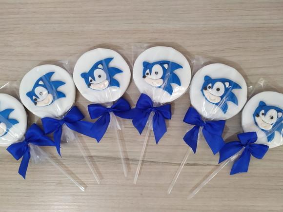 Pirulito de chocolate Personalizado Sonic