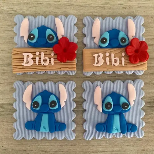 Aplique em Pasta Americana Stitch para Pão de Mel