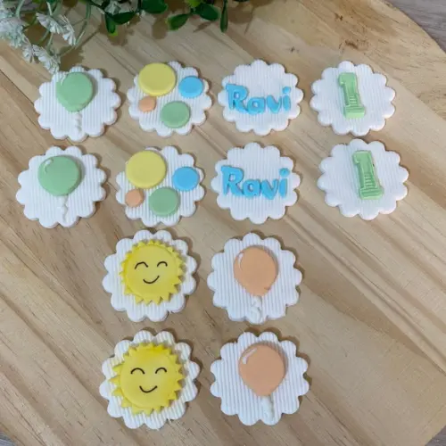 Aplique Pasta Americana 365 Sorrisos para Brigadeiros/trufas