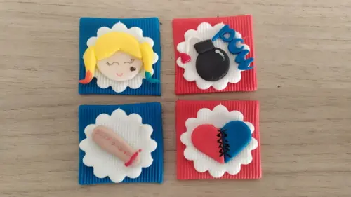 Apliques Em Pasta Americana Alerquina Para Pão De Mel
