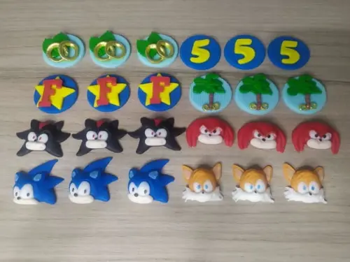 Apliques Em Pasta Americana Sonic Para Brigadeiros/trufa