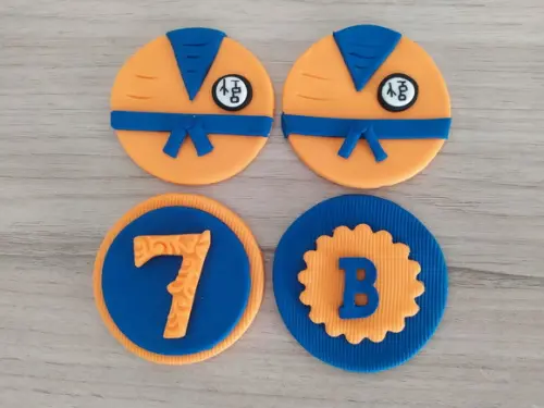 Apliques em Pasta Americana Dragon Ball Z para Pirulito/cupc
