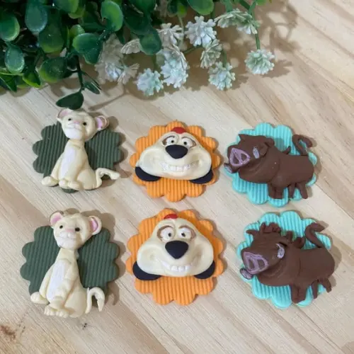 Apliques Pasta Americana Rei Leão para Brigadeiros/trufas