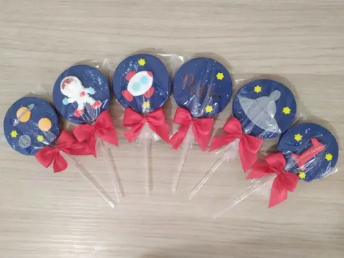 Pirulito de chocolate Personalizado Astronauta