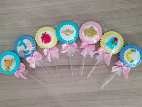 Pirulito de chocolate Personalizado Princesas